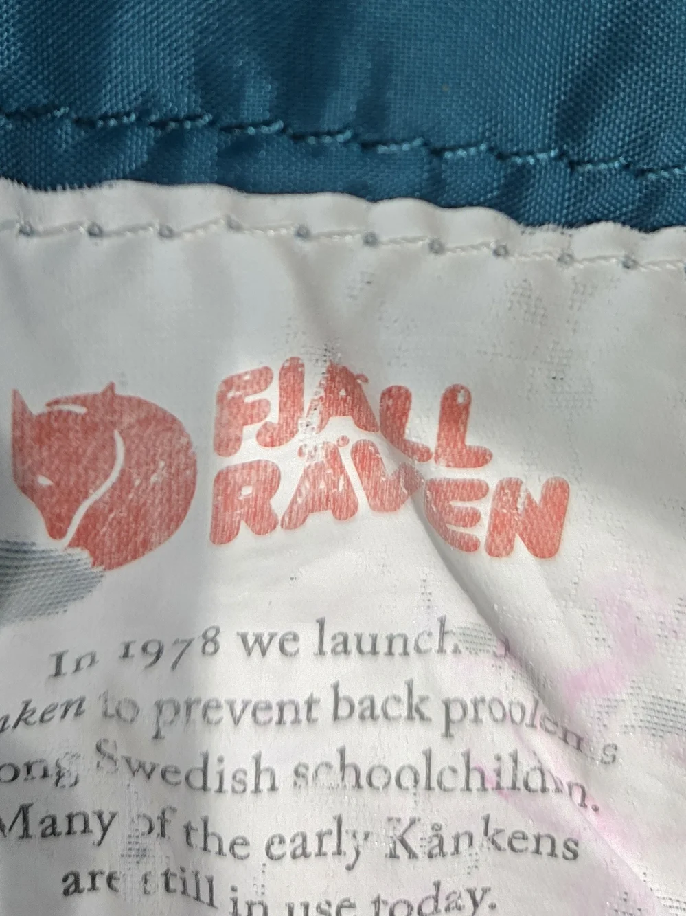 Fjallraven Kånken Mini Backpack in Teal Blue